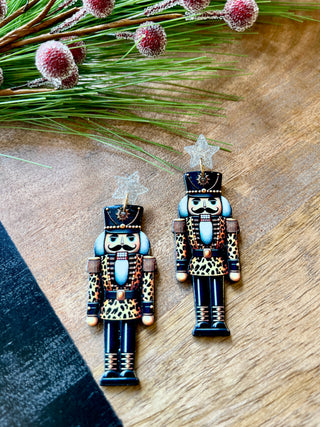 Leopard Nutcracker & Star Earring