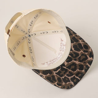 Leopard Too Pretty Embroidery Baseball Hat
