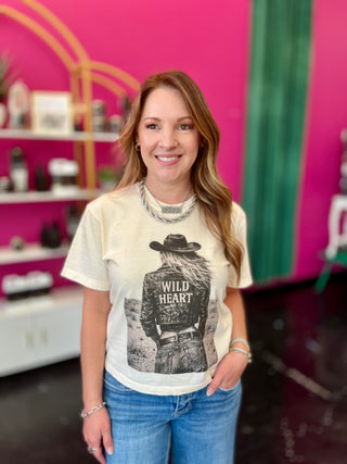 Wild Heart Ivory Graphic Tee