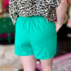 Vine Kelly Green High Rise Shorts