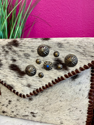 Fannin Cowhide Envelope Purse