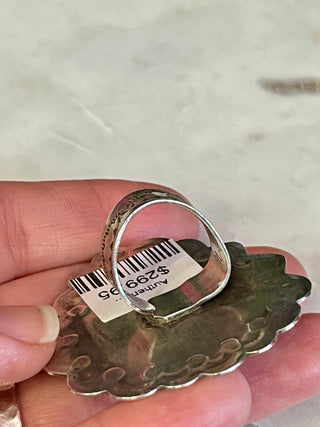 Authentic Turquoise Heart Ring