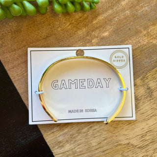 White & Gold Cuff Bracelet