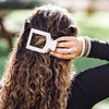 Toasted Large Flat Square Teleties Clip