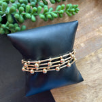 Gold Sm Ball Stretch Bracelet Set