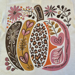 Floral Pumpkin Bling Tee
