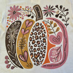 Floral Pumpkin Bling Tee