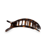 Tortoise Medium Flat Round Teleties Clip