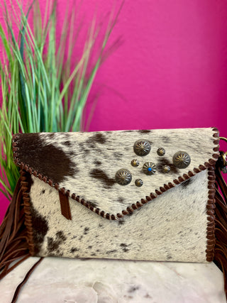 Fannin Cowhide Envelope Purse