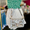 Silver & Clear Rectangle Purse