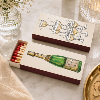 Champagne Two Sided Matchbox