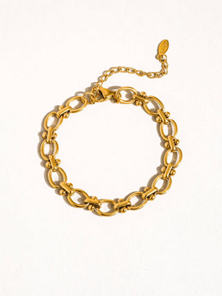 Dawson 18K Gold Braided Chain Bracelet - Water Resistant