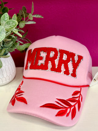 MERRY Red & Pink Captain Hat