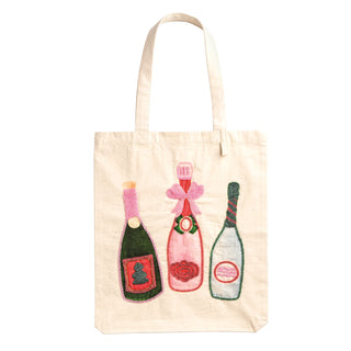 Beaded Bottles Canvas Tote Bag