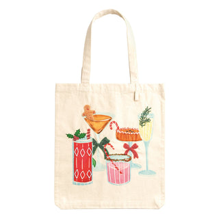 Holiday Drinks Canvas Tote Bag