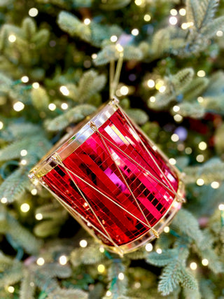 Small Red Drum Ornament