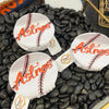Astros White Baseball Hair Clip