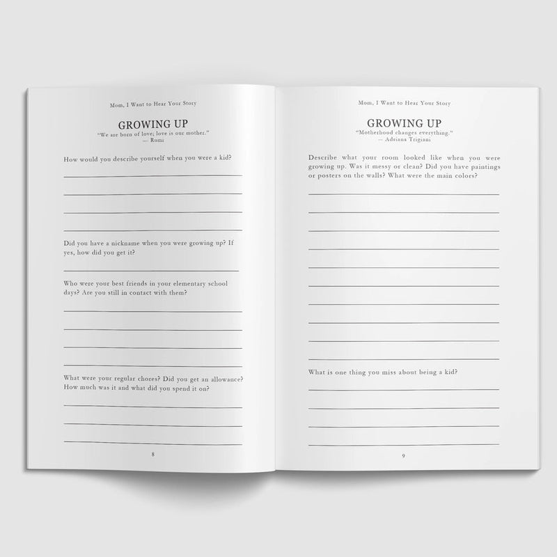 Mom, I Want to Hear Your Story Book