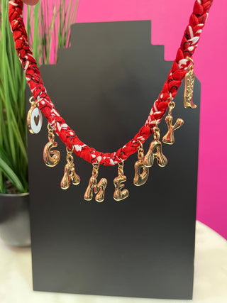 Red Bandana Gameday Necklace