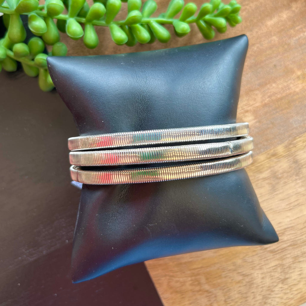 Silver Stretchy Bracelet Set