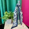 Dark Blue Floral Twilly