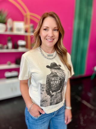 Wild Heart Ivory Graphic Tee