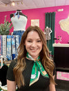 Kelly Green Print Twilly