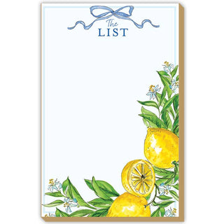The List Lemons Notepad