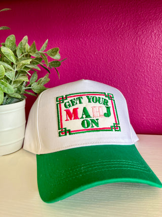 Get Your Mahjong On 2 Tone Baseball Hat