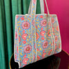 September Haze Quilted Tote Bag