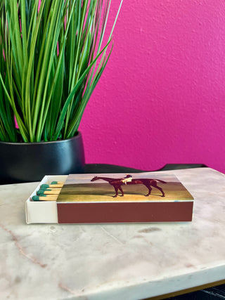 English Polo Horse Matchbox