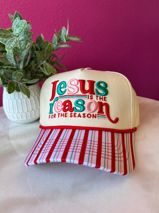 Reason for the Season Striped Baseball Hat