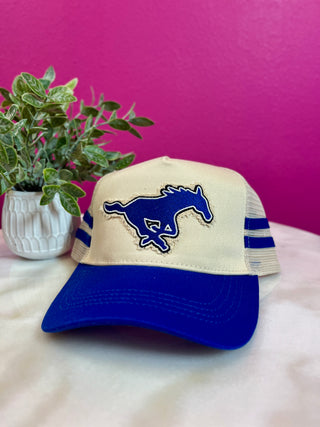 Mustang Royal Side Striped Baseball Hat