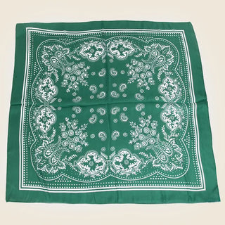 Kelly Green Paisley Wild Rag