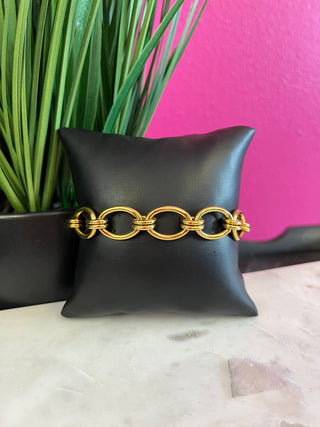 Tila 18K Gold Bold Chain Bracelet - Water Resistant