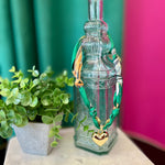 Kelly Green Print Twilly