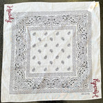 White Howdy Frilly Bandana Scarf