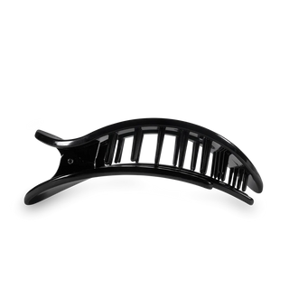 Jet Black Large Flat Round Teleties Clip