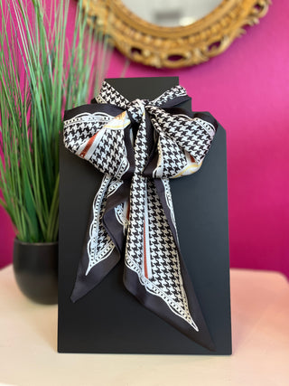 Design Me Houndstooth Wide Twilly