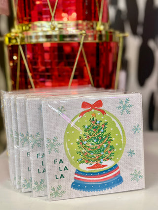Snowglobe Christmas Tree Napkin