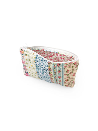 Paige Patchwork Quilted Small Makeup Pouch