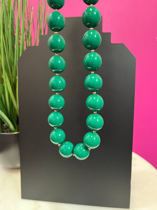 Kelly Green Gumball Necklace