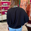 Black & Leopard Trim Top