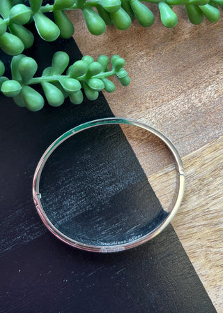 Turq & Silver Bangle Bracelet