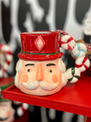 Red Nutcracker Christmas Mug