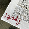 White Howdy Frilly Bandana Scarf