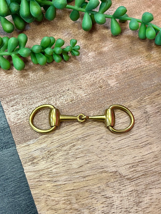 Gold Small Horsebit Scarf Accesory