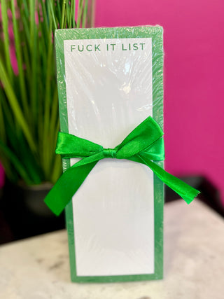 F*ck It Long Note Pad