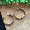 Gold Dot Md Hoop Earring