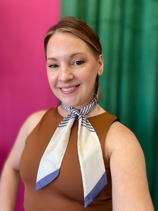 Slate Blue Striped Twilly